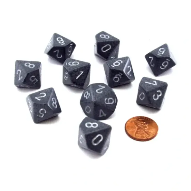 Dice>Set of 10 Chessex D10 Dice - Speckled Hi Tech - Your Source for Gaming Essentials