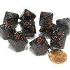 Dice>Set of 10 Chessex D10 Dice - Speckled Space - Your Source for Gaming Essentials