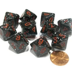 Dice>Set of 10 Chessex D10 Dice - Speckled Space - Your Source for Gaming Essentials