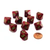 Dice>Set of 10 Chessex D10 Dice - Speckled Strawberry - Your Source for Gaming Essentials