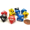 Dice>Set of 10 Compass Cardinal Direction D8 Dice - Assortment of Colors - Your Source for Gaming Essentials