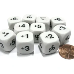 Dice>Set of 10 D6 16mm Educational Classroom Addition Plus Basic Math Dice - Your Source for Gaming Essentials