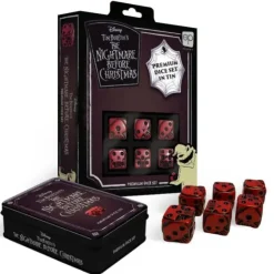 Dice>Set of 6 D6 Pop Culture Premium Dice with Case - The Nightmare Before Christmas - Your Source for Gaming Essentials