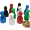 Board Games>Set of 10 Halma Pawns 25mm - 2 Each of Black Blue Green Red White - Your Source for Gaming Essentials