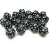 Dice>Set of 20 Triantakohedron D30 30 Sided 33mm Jumbo Dice - Black w White Numbers - Your Source for Gaming Essentials