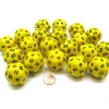 Dice>Set of 20 Triantakohedron D30 30 Sided 33mm Jumbo Dice - Yellow w Black Numbers - Your Source for Gaming Essentials