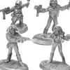 Tabletop Miniatures>Shadow Runners II 3 Street Samurai and 1 Combat Mage #20-515 Shadowrun RPG Minis - Your Source for Gaming Essentials