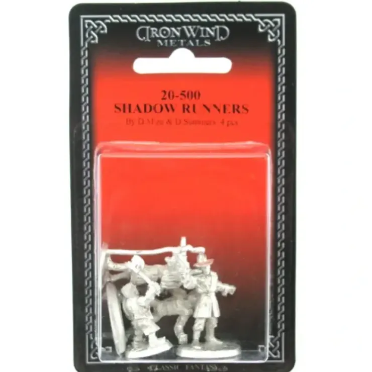 Tabletop Miniatures>Shadow Runners (4) #20-500 Shadowrun RPG Metal Ral Partha Figure - Your Source for Gaming Essentials