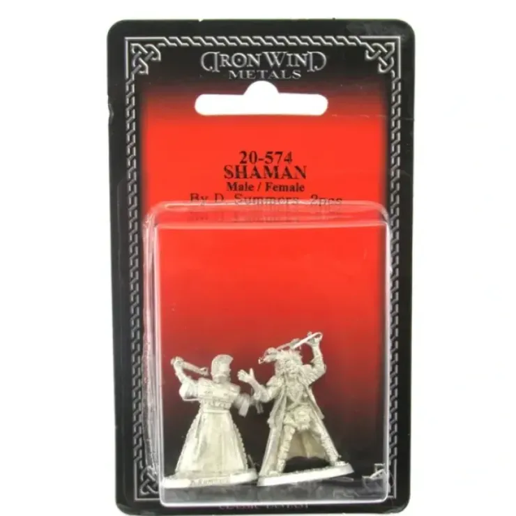 Tabletop Miniatures>Shaman Male and Female #20-574 Shadowrun RPG Metal Ral Partha Figure - Your Source for Gaming Essentials