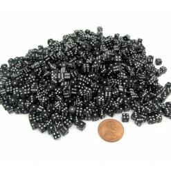 Dice>1000 Six Sided D6 5mm .197 Inch Die Small Tiny Mini Miniature Black Dice - Your Source for Gaming Essentials