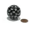 Dice>Sixty-Sided D60 35mm Large Gaming Dice - Black with White Numbers - Your Source for Gaming Essentials