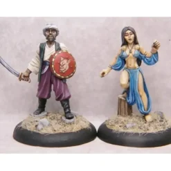 Tabletop Miniatures>Slaver and Captive Princess #01-253 Classic Ral Partha Fantasy RPG Metal Figure - Your Source for Gaming Essentials