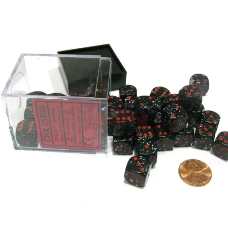 Dice>Speckled 12mm D6 Chessex Dice Block (36 Dice) - Space - Your Source for Gaming Essentials
