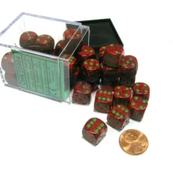 Dice>Speckled 12mm D6 Chessex Dice Block (36 Dice) - Strawberry - Your Source for Gaming Essentials