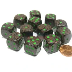 Dice>Speckled 16mm D6 Chessex Dice Block (12 Dice) - Earth - Your Source for Gaming Essentials