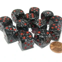 Dice>Speckled 16mm D6 Chessex Dice Block (12 Dice) - Space - Your Source for Gaming Essentials