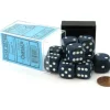 Dice>Speckled 16mm D6 Chessex Dice Block (12 Dice) - Stealth - Your Source for Gaming Essentials