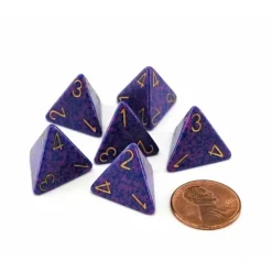 Dice>Speckled 18mm D4 Chessex Dice, 6 Pieces - Lathyrus - Your Source for Gaming Essentials