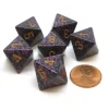 Dice>Speckled 15mm 8 Sided D8 Chessex Dice, 6 Pieces - Hurricane - Your Source for Gaming Essentials