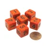 Dice>Speckled 15mm 6 Sided D6 Polyhedral Chessex Dice, 6 Pieces - Fire - Your Source for Gaming Essentials