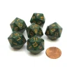Dice>Speckled 20 Sided D20 Chessex Dice, 6 Pieces - Golden Recon - Your Source for Gaming Essentials