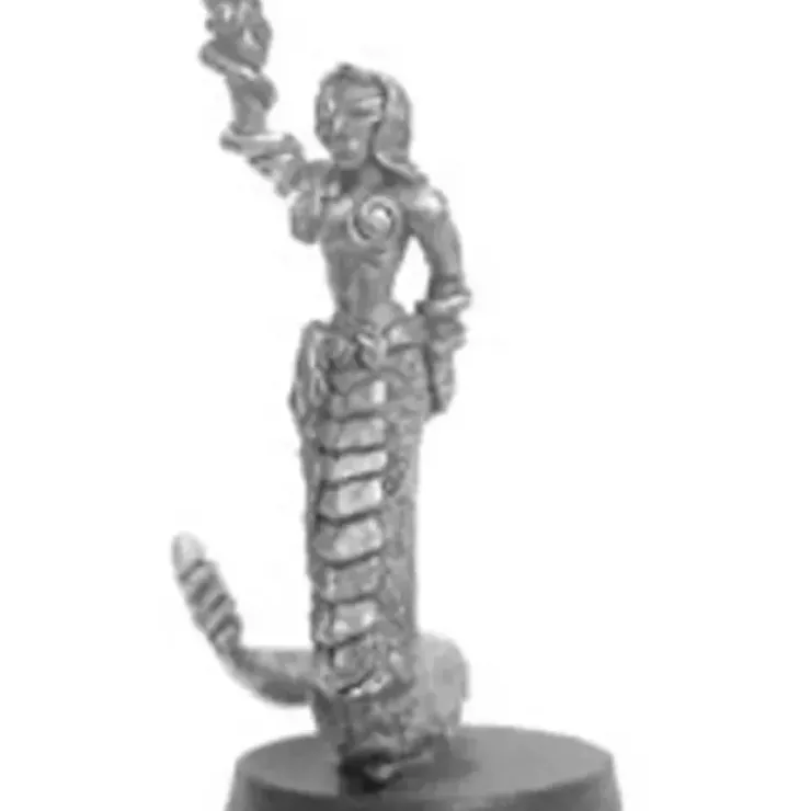 Tabletop Miniatures>S'Sylaara, Naga Priestess #06-001 Classic Ral Partha Fantasy RPG Metal Figure - Your Source for Gaming Essentials
