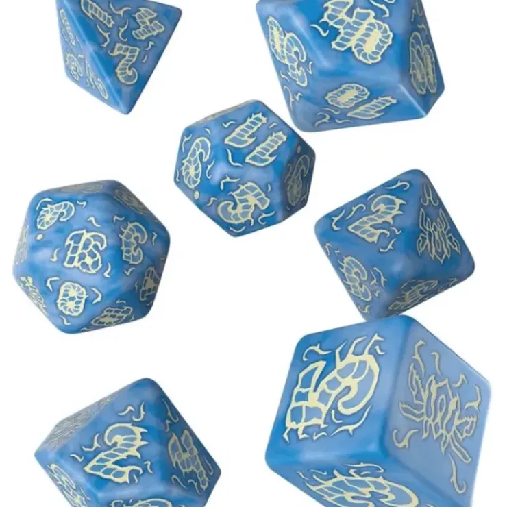 Dice>Starfinder Attack of the Swarm Adventure Path 7-Die Polyhedral Dice Set - Your Source for Gaming Essentials
