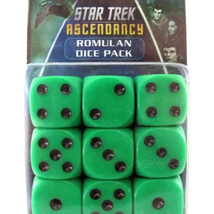 Dice>Star Trek Ascendancy: Romulan Dice Set (9 Dice) - Your Source for Gaming Essentials