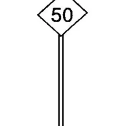 Stewart 860 HO Diamond Railroad Speed Limit Signs - Your Source for Gaming Essentials* Trains