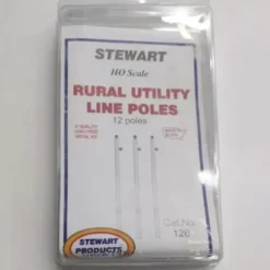 Stewart 126 HO 4-1/2" Rural Utility Poles (Pack of 12) - Your Source for Gaming Essentials* Trains