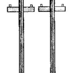 Stewart 1127 N Rural Utility Poles with Brackets - Your Source for Gaming Essentials* Trains