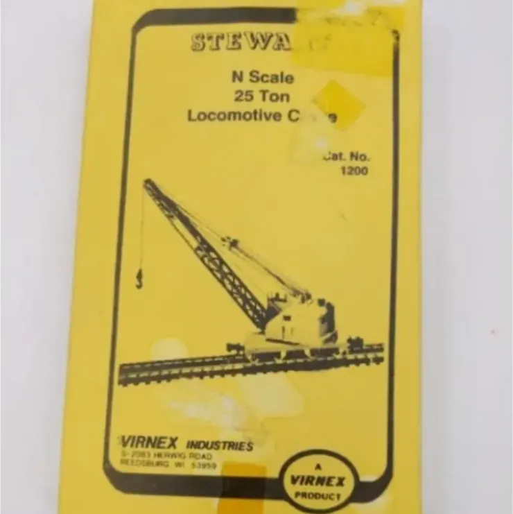 Stewart 1200 N 25 Ton Diesel Electric Locomotive Crane Kit - Your Source for Gaming Essentials* Trains