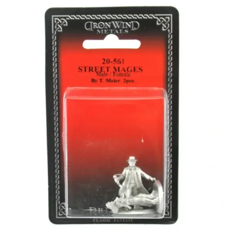 Tabletop Miniatures>Street Mages Male and Female #20-561 Shadowrun RPG Metal Ral Partha Figure - Your Source for Gaming Essentials