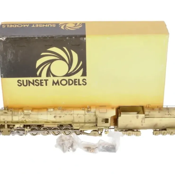 Sunset Models 9000 HO Scale BRASS UP 4-12-2 Steam Locomotive & Tender VG/Box - Your Source for Gaming Essentials* Trains