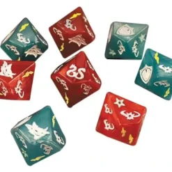 Dice>Sword & Sorcery: 8 Piece D10 Attack and Defense Custom Dice Pack - Your Source for Gaming Essentials