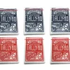 Cards>Tally-Ho, Fan Circle Back Style, Playing Cards - 3 Red and 3 Blue Decks - Your Source for Gaming Essentials