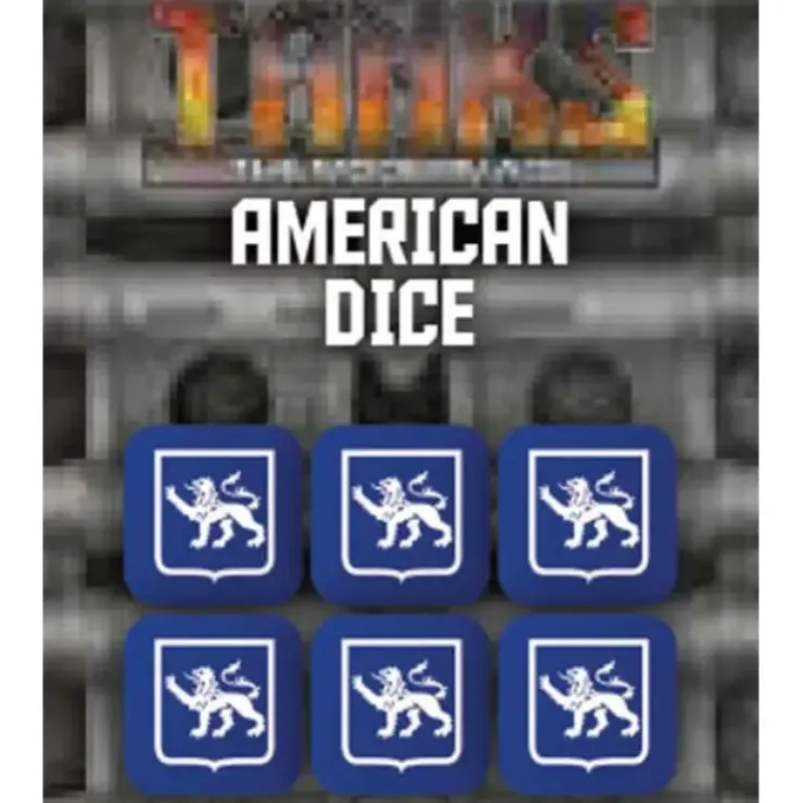 Dice>Tanks: The Modern Age - United States Dice Set (6 Dice) - Your Source for Gaming Essentials
