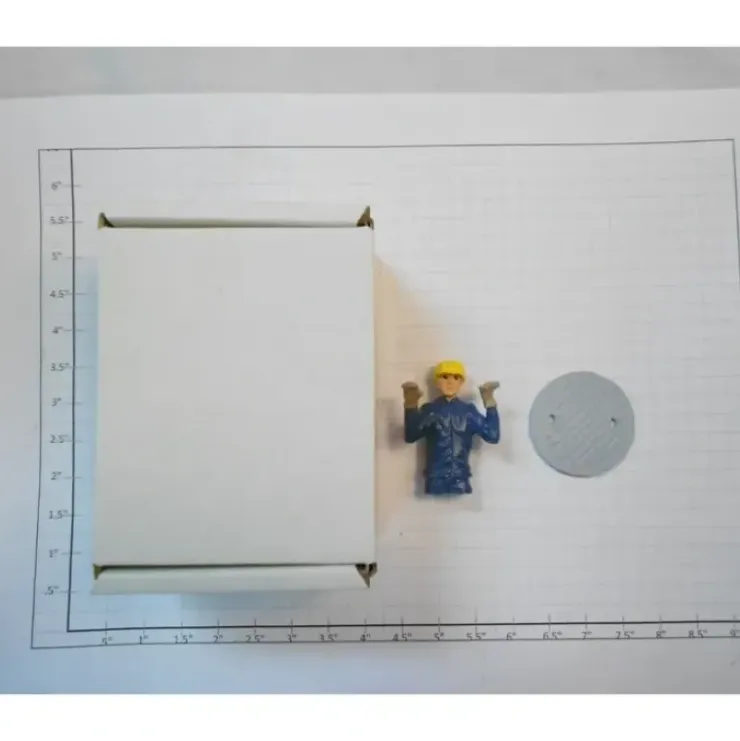 Taura Figures 13.11 White Metal Sewer Woker With Helmelt Figure - Your Source for Gaming Essentials* Trains