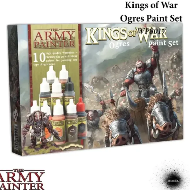Tabletop Miniatures>The Army Painter Warpaints: Kings of War Ogres Paint Set - 10 Warpaints - Your Source for Gaming Essentials