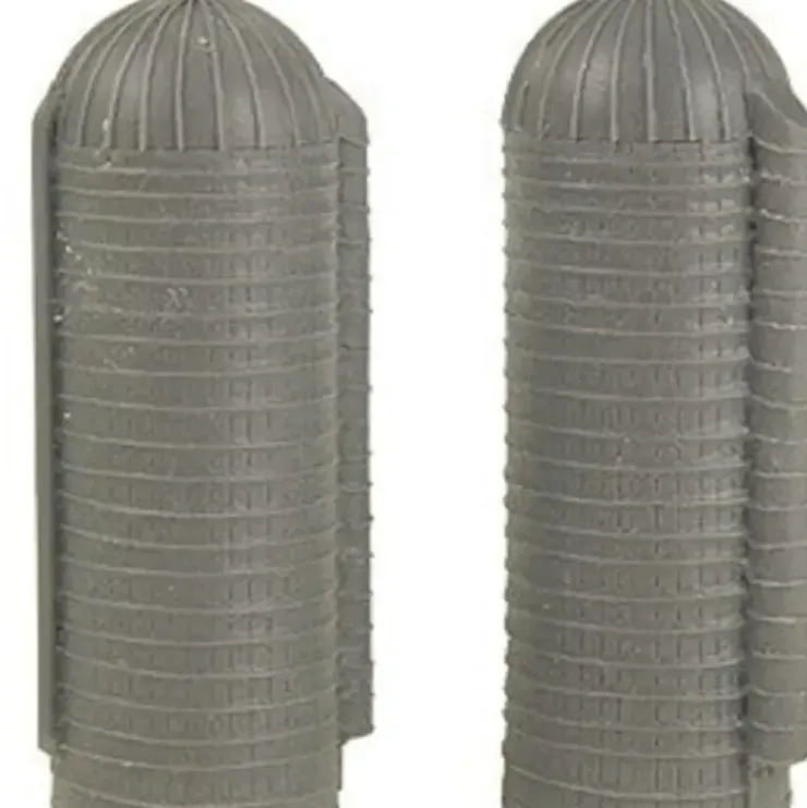 The N Scale Architect 30008 Farm Silos (Pack of 2) - Your Source for Gaming Essentials* Trains