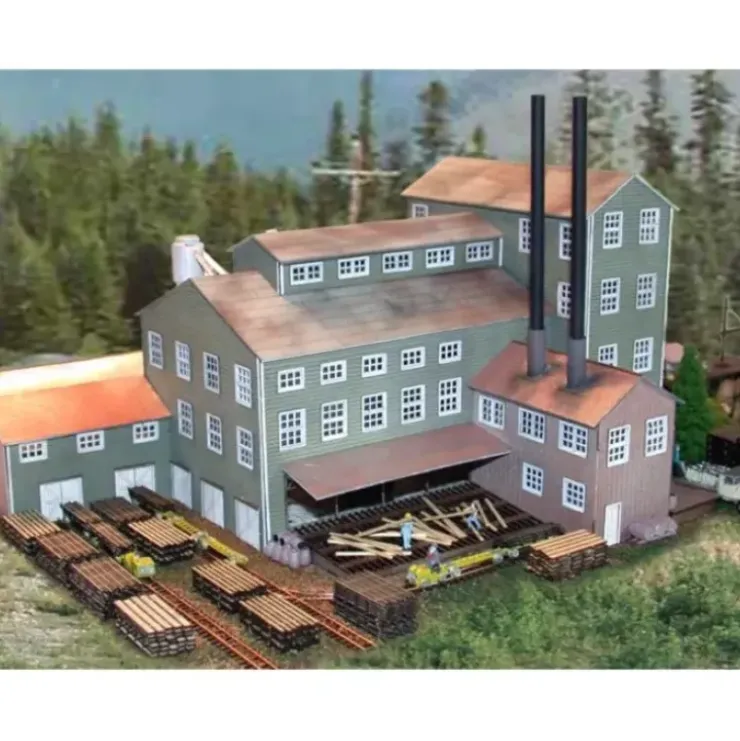 The N Scale Architect 10004 N Long Valley Lumber Mill Kit - Your Source for Gaming Essentials* Trains