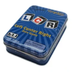 Dice>The Original LCR Left Center Right Dice Game In Blue Tin - Your Source for Gaming Essentials