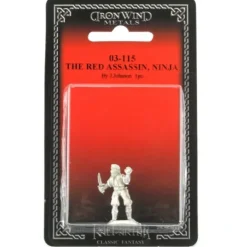 Tabletop Miniatures>The Red Assassin Ninja #03-115 Classic Ral Partha Fantasy RPG Metal Figure - Your Source for Gaming Essentials