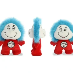 Toys>8.5" Thing 1 & Thing 2 Double Sided Dood Plushie Aurora Licensed Stuffed Plush - Your Source for Gaming Essentials