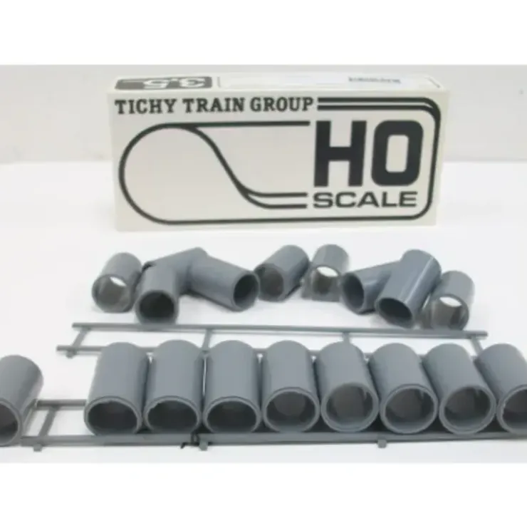 Tichy 3056 2 Complete Flatcar Pipe Loads - Your Source for Gaming Essentials* Trains