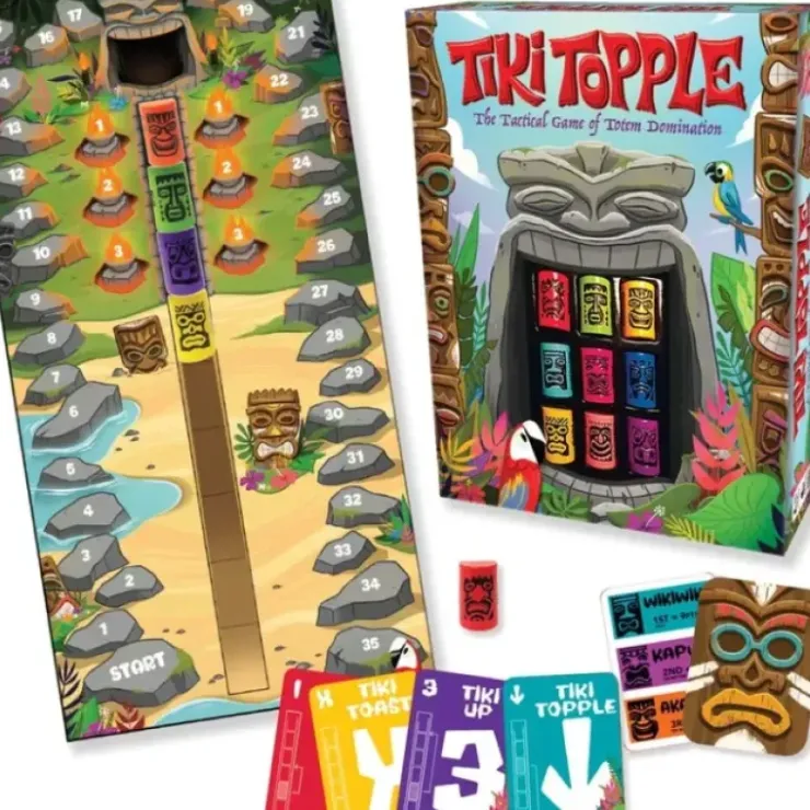 Board Games>Tiki Topple - The Tactical Game of Totem Domination - Your Source for Gaming Essentials