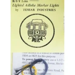 Tomar Industries O-809 O Scale R-Y-Y Lens Lighted Adlake Marker Lights - Your Source for Gaming Essentials* Trains