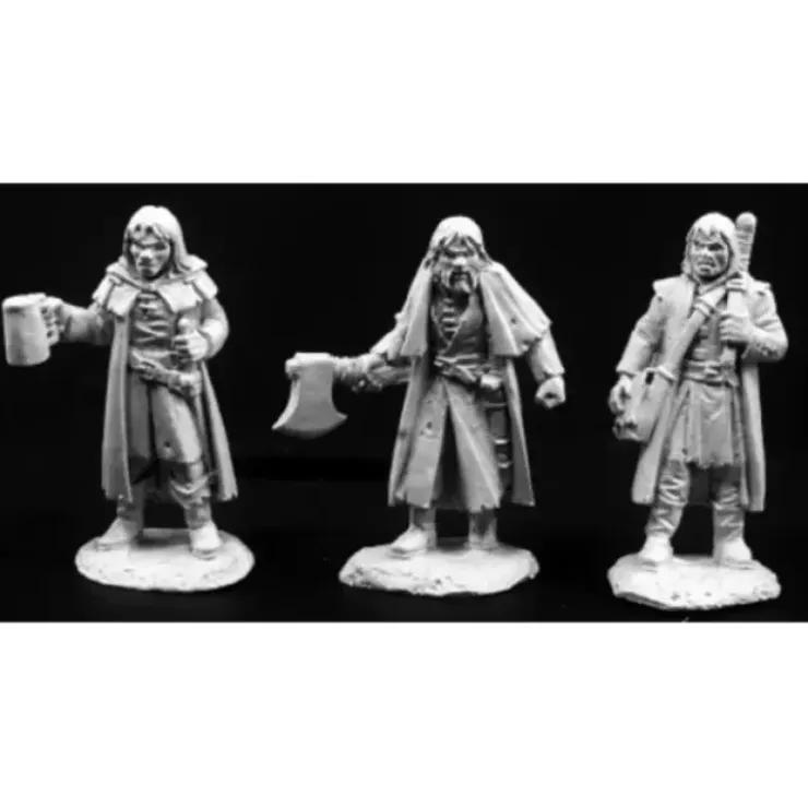 Tabletop Miniatures>Townsfolk of Dreadmere: Mercenaries (3)03793 Dark Heaven Unpainted Metal - Your Source for Gaming Essentials