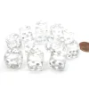 Dice>Translucent 16mm D6 Chessex Dice Block (12 Die) - Clear with White Pips - Your Source for Gaming Essentials