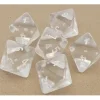 Dice>Translucent 25mm D8 Large Jumbo Dice, 6 Pieces - Clear with White Numbers - Your Source for Gaming Essentials